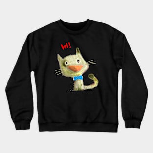 Friendly cat. Crewneck Sweatshirt